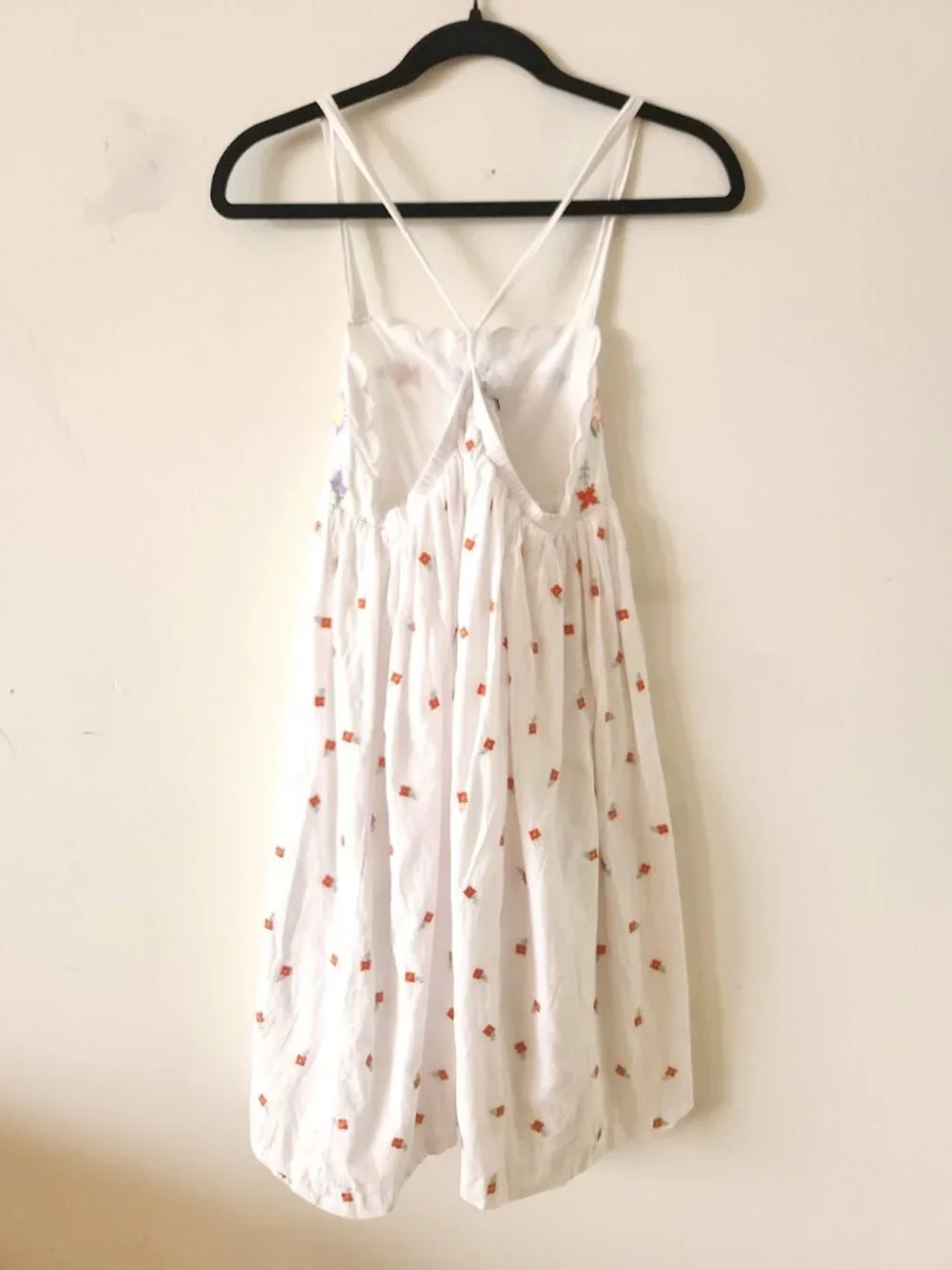 STELLA MCCARTNEY Teen Embroidered White Flower Sundress